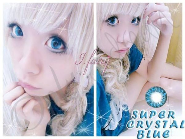 Super Crystal Blue (Lentes de Contato Azuis)