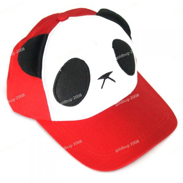 Boné de panda Vermelho