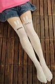 Tattoo Socks - White Rabbit